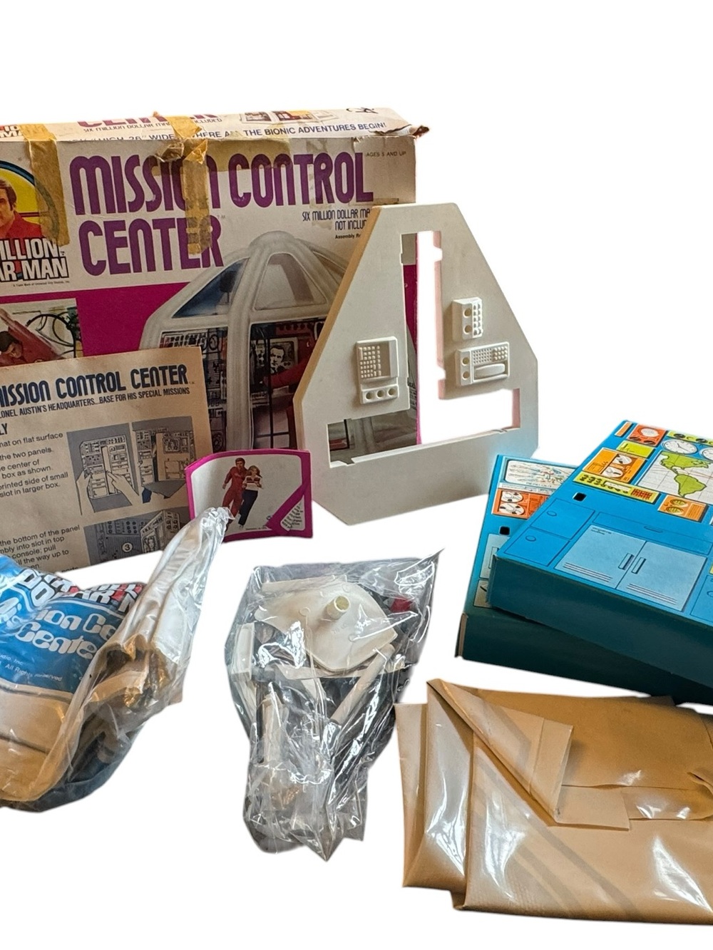The Six Million Dollar Man Mission Control Center Playset Vintage - Picture 11 of 11